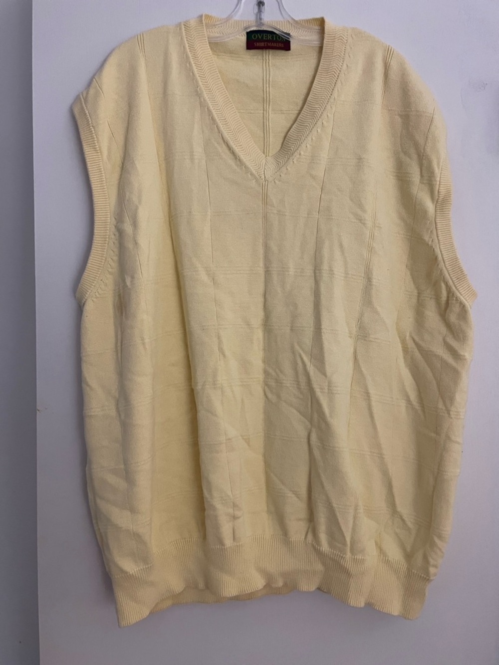 Overton butter yellow men’s sweater vest